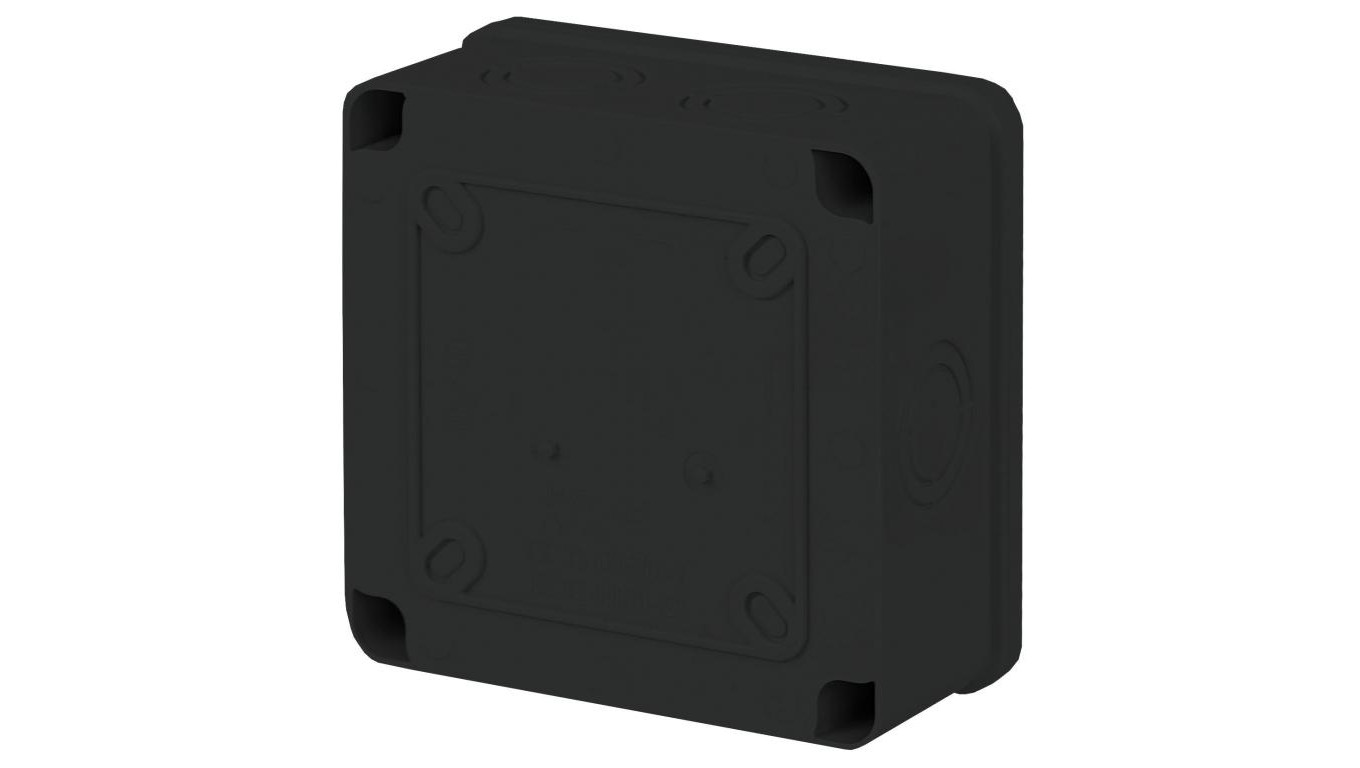 PUSZKA HERMETYCZNA NATYNKOWA CZARNA ABS 100X100X50 CZPI.100X100X50