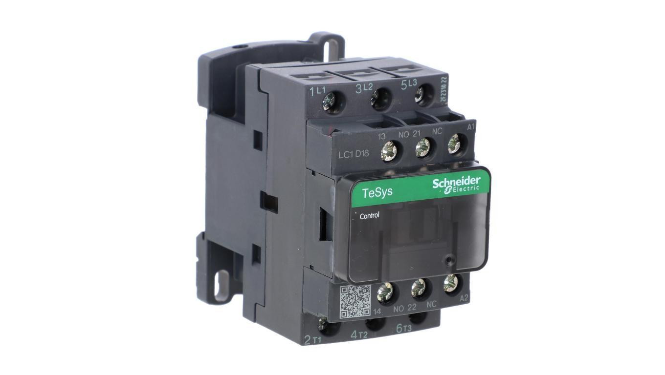 TeSys Deca Stycznik mocy 18A 3P 110V AC 1Z 1R LC1D18F7