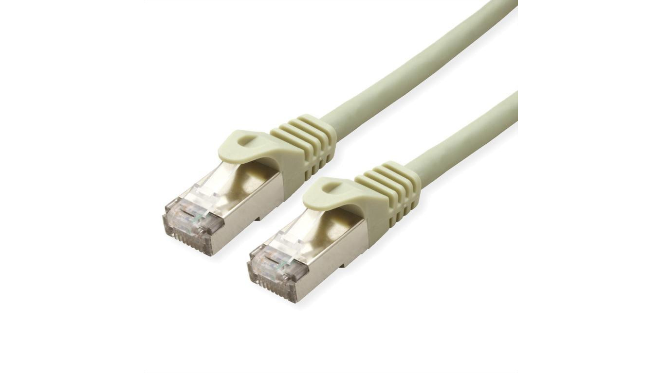 Kabel krosowy VALUE Cat.6A (Class EA) S/FTP (PiMF), żyła pełna, LSOH, szary, 50 m