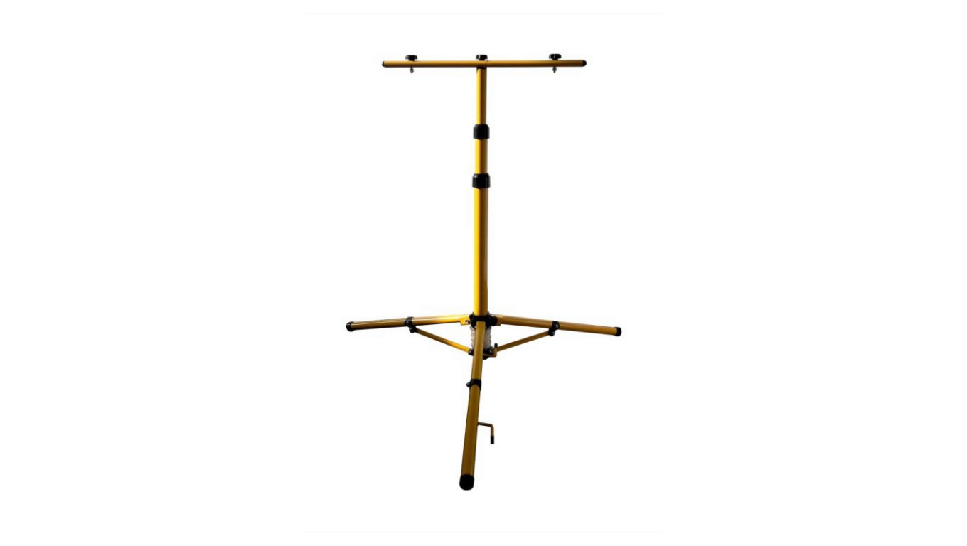 Statyw podwójny do naświetlaczy 155 cm zółty EC79643