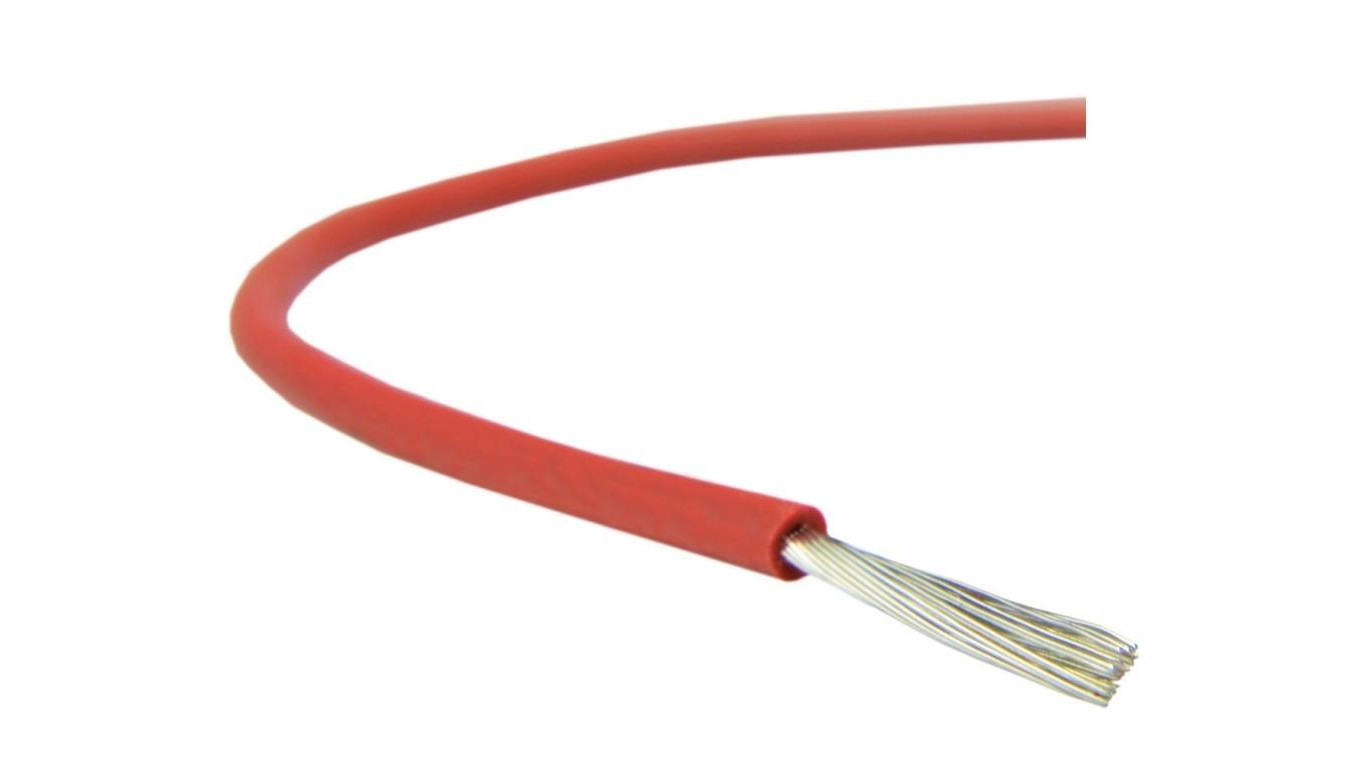 Kabel silikonowy SIF 180C 300/500V 4 ciepłoodporny LSOH czerwony linka BSG 100m