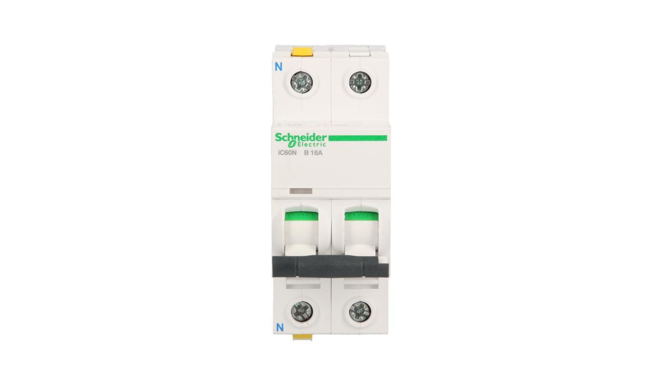 Wyłącznik nadprądowy 1P+N B 16A 6kA AC iC60N-B16-1N A9F03616
