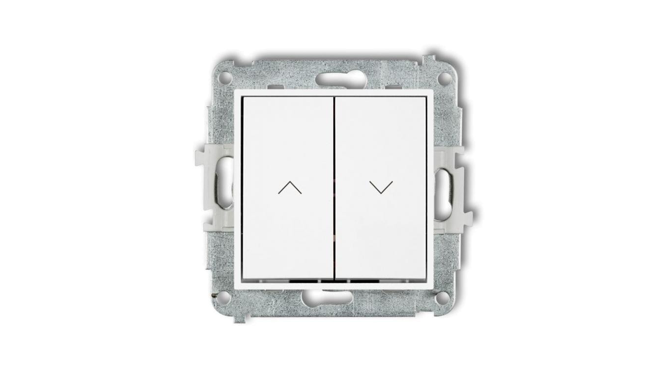 MINI Mechanizm łącznika żaluzjowego z podtrzymaniem biały mat 25MWP-88