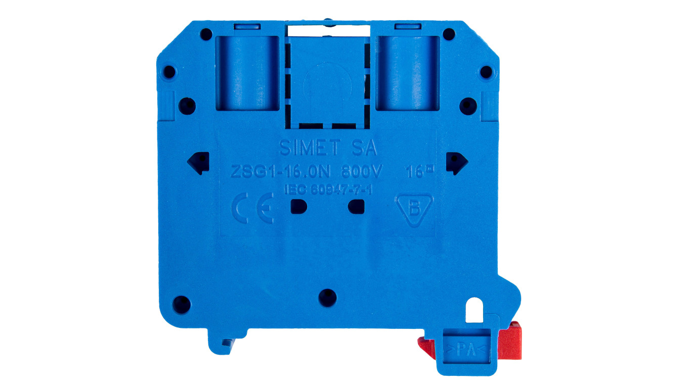 Złączka szynowa 2-przewodowa 16mm2 niebieska NOWA ZSG 1-16.0Nn 11621313