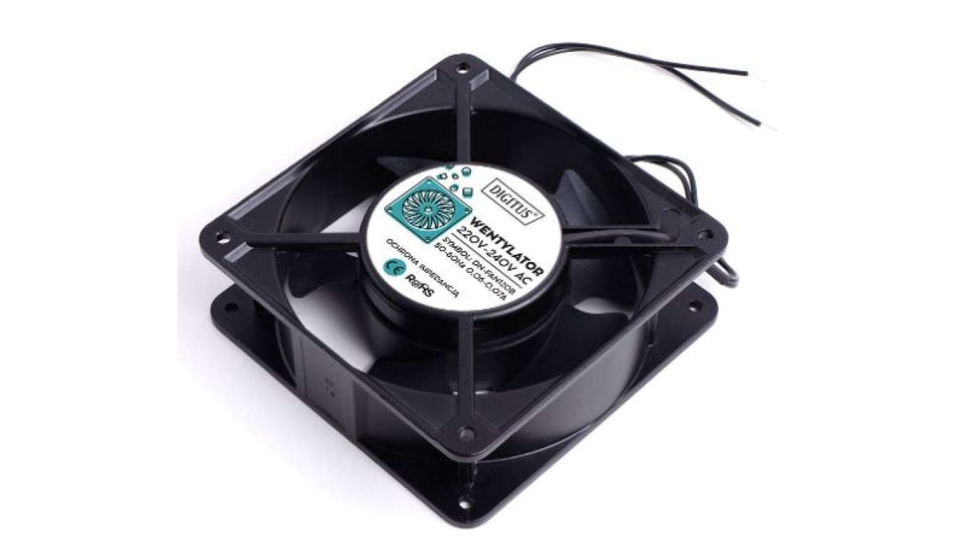 Wentylator 220V AC 38mm łożysko kulkowe DN-FAN120B