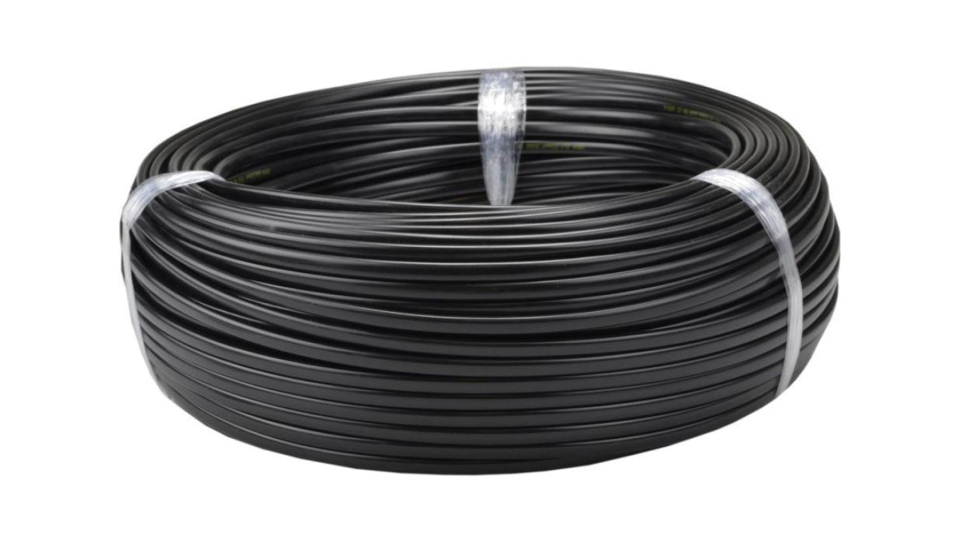 Przewód prądowy H03VVH2-F / OMYp 300V 2x0,75 płaski czarny linka Elektrokabel 25m