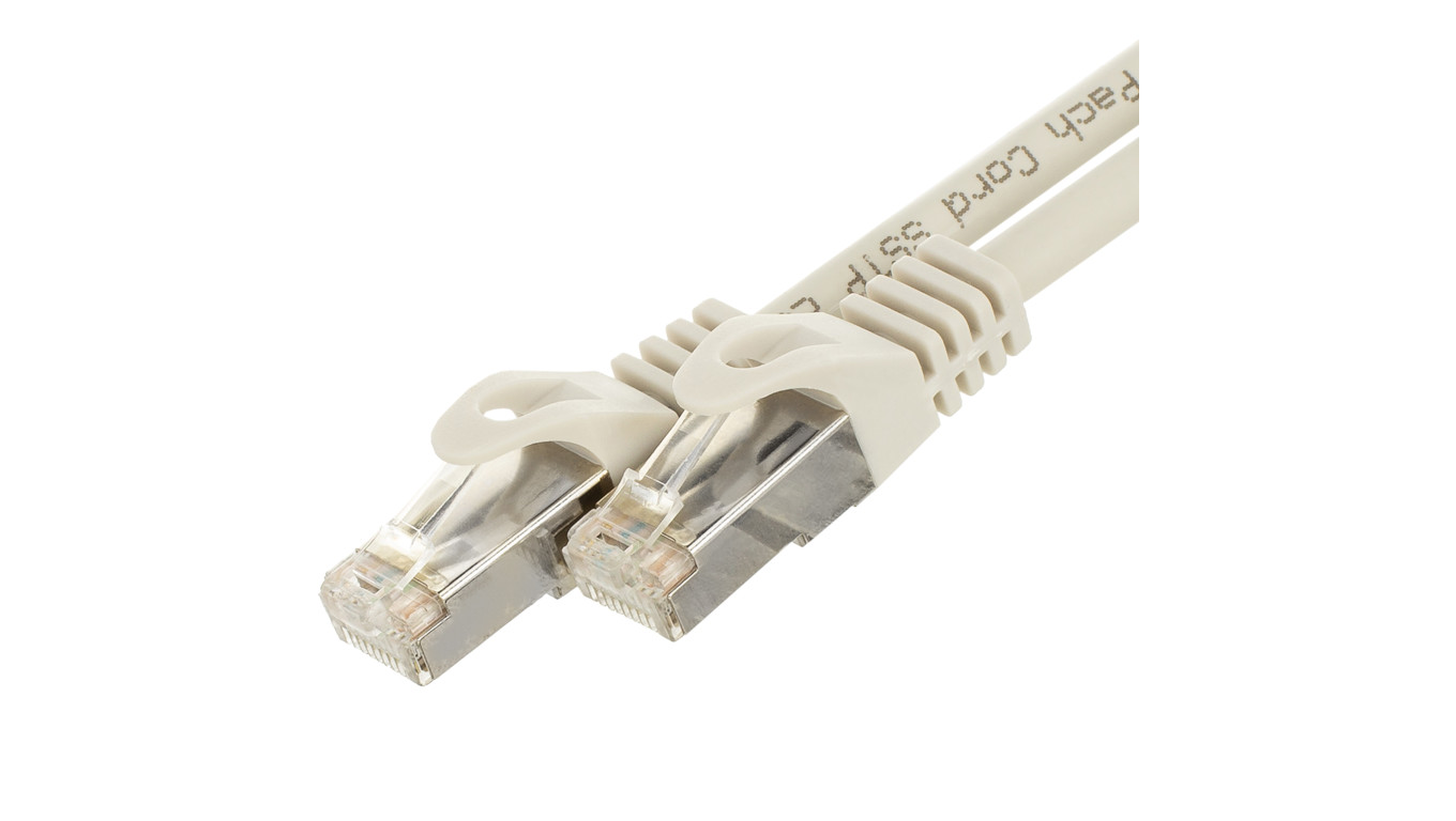 Patchcord S/FTP kat.7 PiMF kabel sieciowy LAN 2x RJ45 PoE szary 7m NEKU