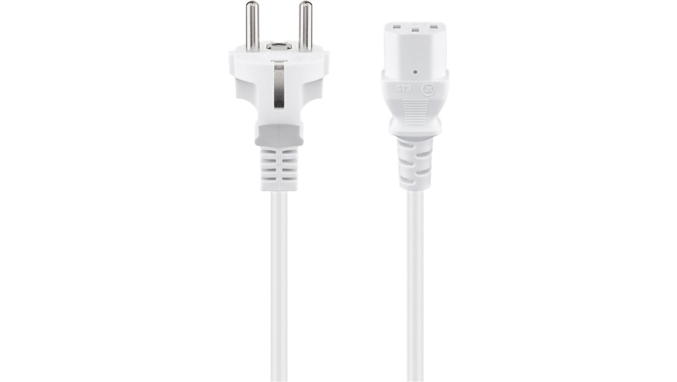 Kabel przyłączeniowy do urządzeń chłodniczych, 5 m, biały - Długość kabla 5 m