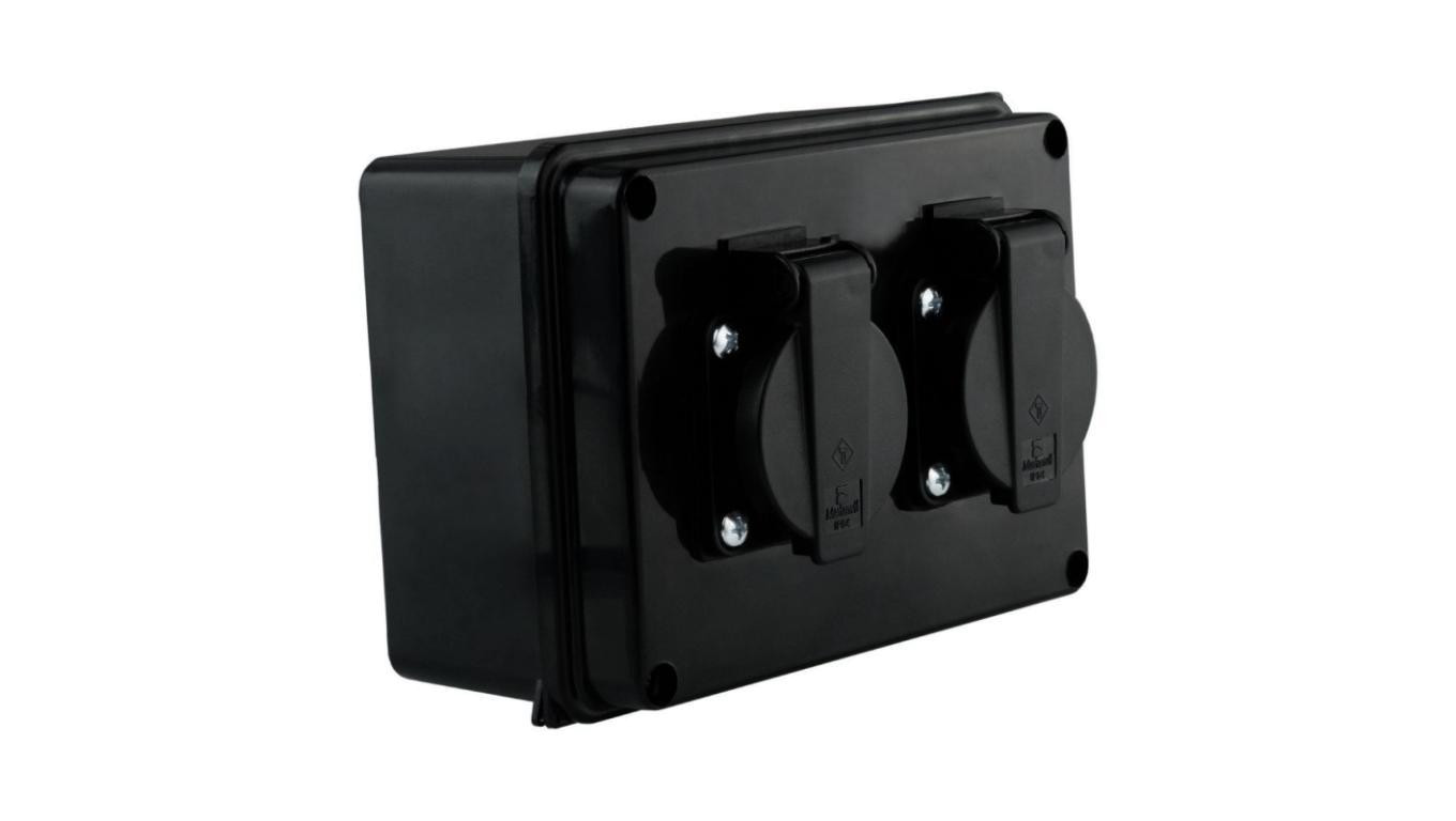 Puszka hermetyczna z gniazdami 230V Schuko IP54 6.82105 Marlanvil 2406