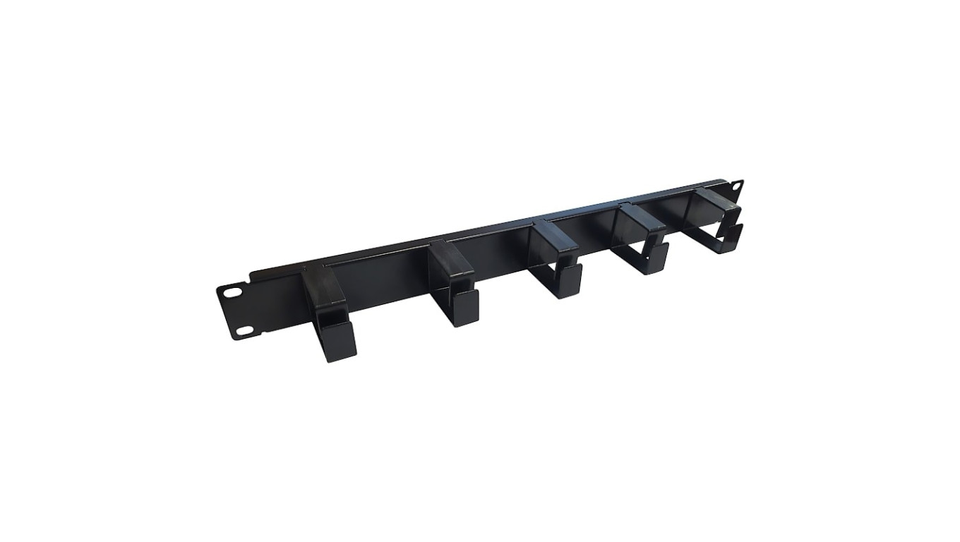 Organizer kabli 1U z plastikowymi uchwytami Extralink