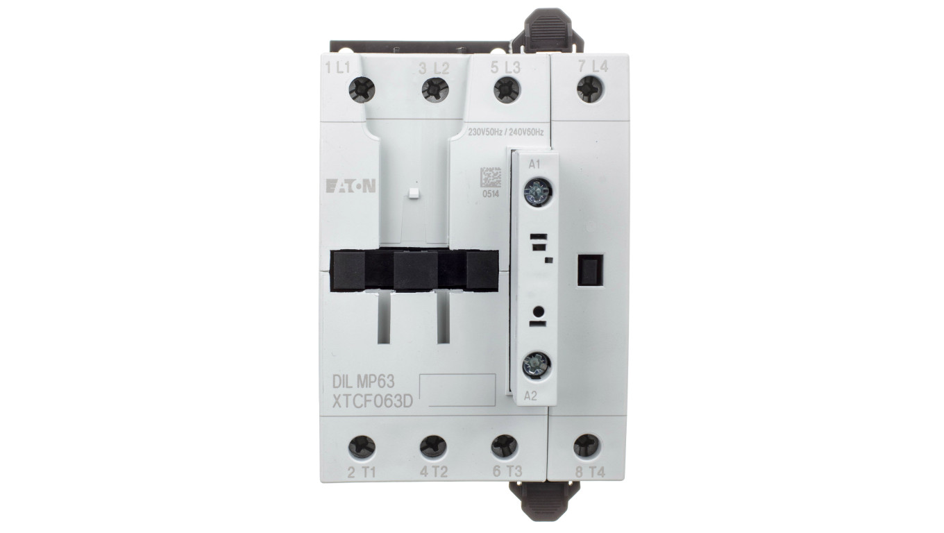Stycznik mocy 63A AC-1 4P 230VAC 0Z 0R DILMP63(230V50HZ,240V60HZ) 109855
