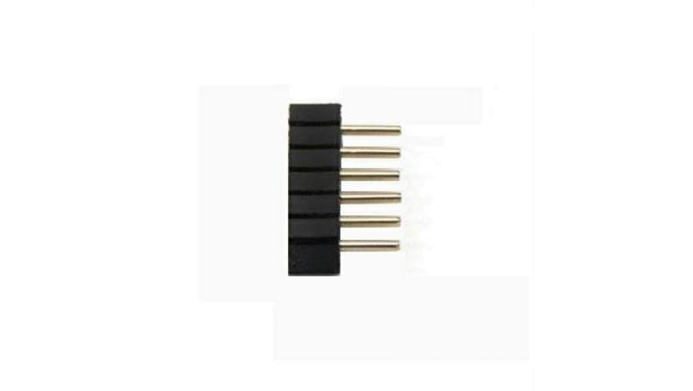 Złączka do taśmy led 6-pin 2mm żeńska grzebyk 1szt
