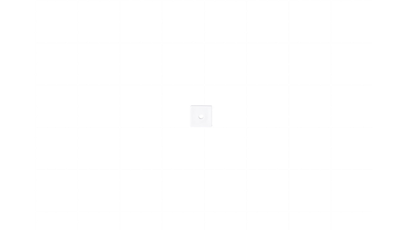 Zaślepka do profilu Corner Q szara z otworem
