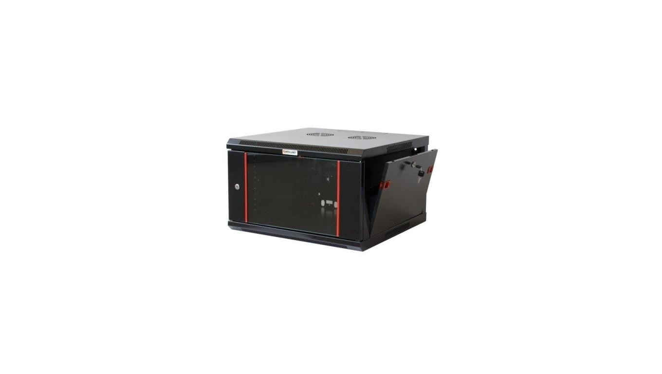 Szafka wisząca złożona 9U 600x450 rack 19 drzwi szklane