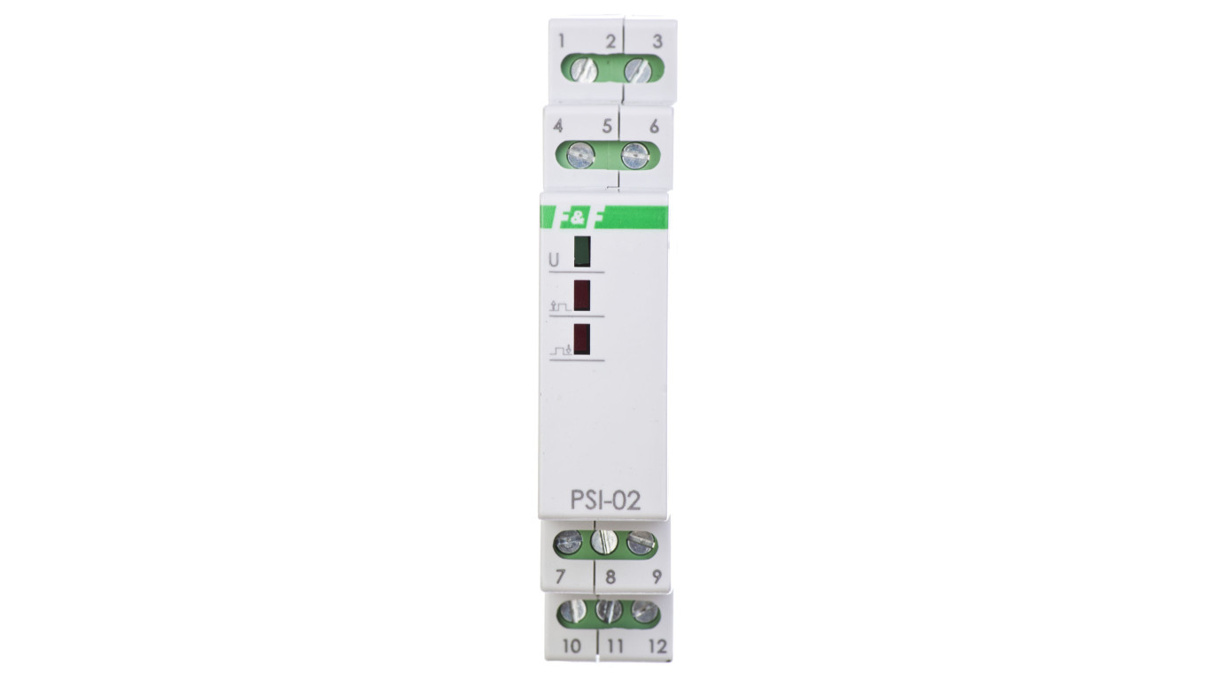 Przetwornik sygnału CIĄGŁY-IMPULS 230V AC 2Z 8A PSI-02-230V
