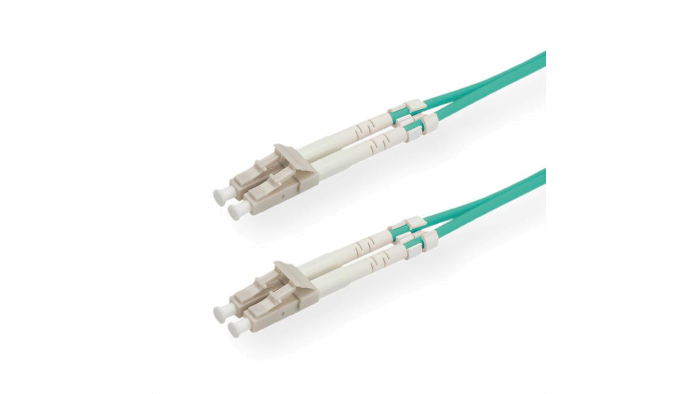 VALUE Kabel F.O. 50/125µm, LC/LC, OM3, turkoois, 10m