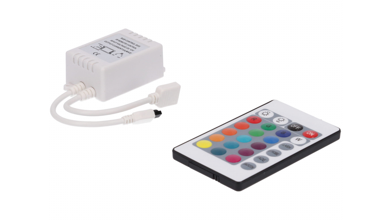 Sterownik LED RGB 3x2A 24-key IR 12V Prescot