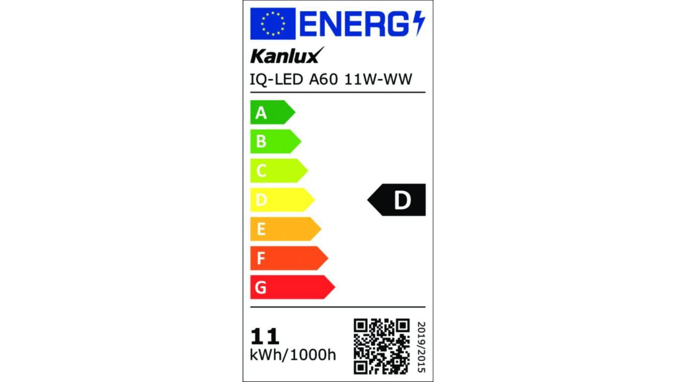Żarówka LED E27 IQ-LED A60 11W-WW 1521lm 2700K barwa ciepła 3 lata Gwarancji 36679