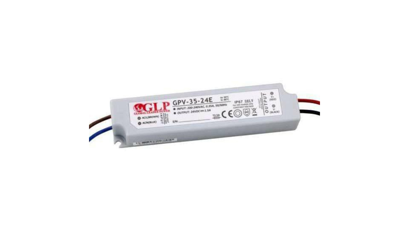 Zasilacz led GPV 35W 24V DC ip67 gpv-35-24E led