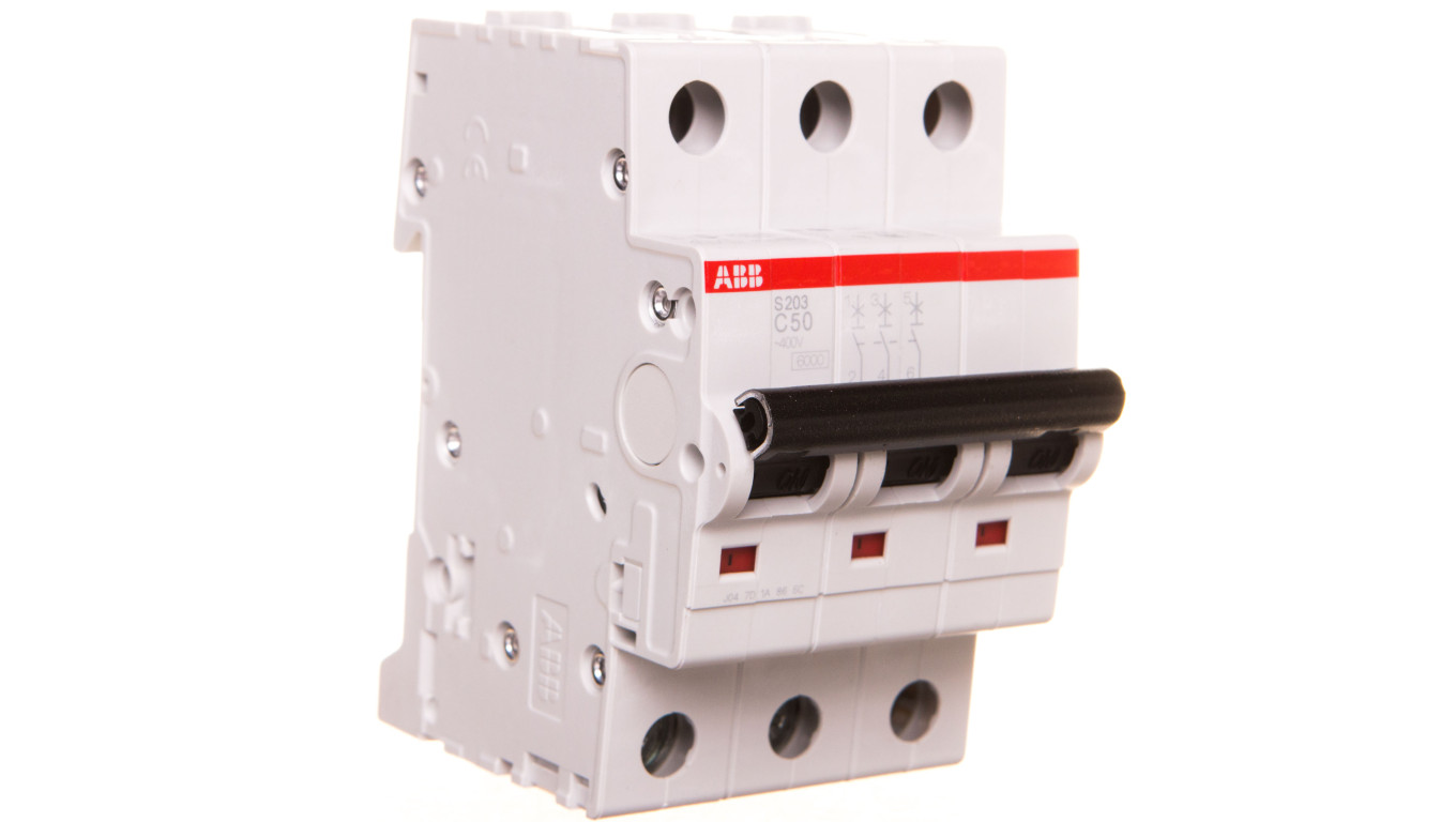 Wyłącznik nadprądowy 3P C 50A 6kA AC S203-C50 2CDS253001R0504