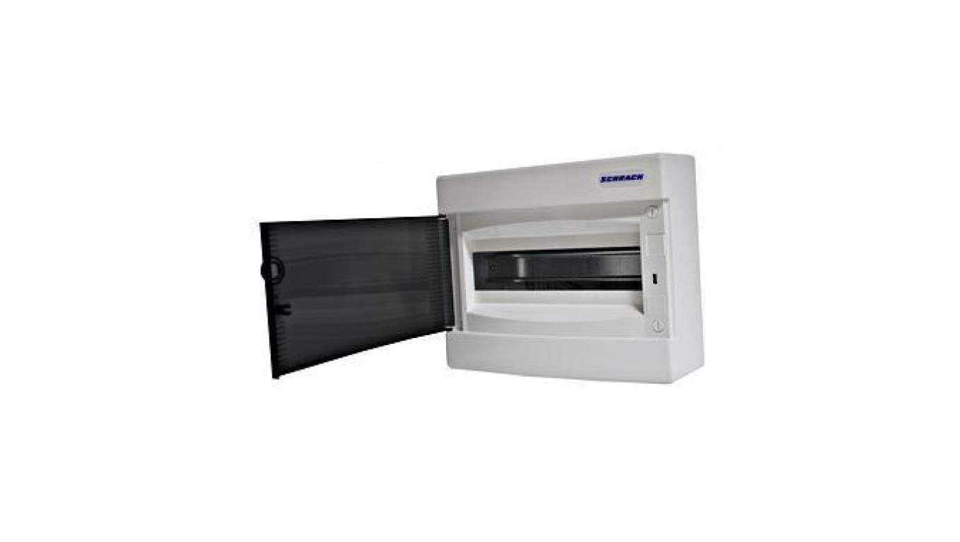Obudowa natynkowa z tworzywa 1x12 IP40 d.transparentne N+PE