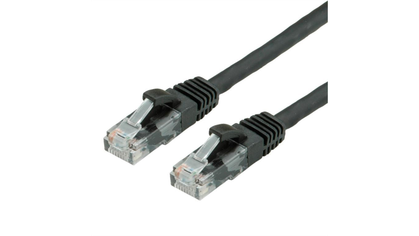 Kabel krosowy VALUE Cat.6A (Class EA) UTP, czarny, 3 m