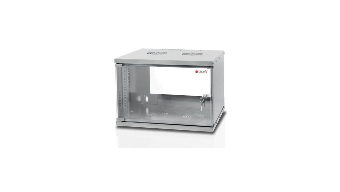 Szafka Wisząca ECO RACK 19 6U/450mm Zmontowana Szara