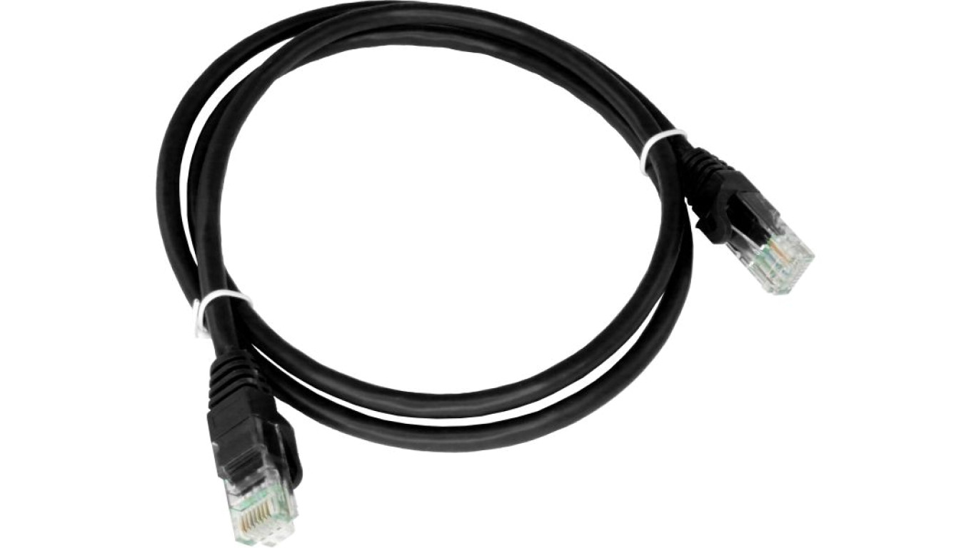 Patch-cord U/UTP kat.6A LSOH 3.0m czarny KKU6ACZA3.0