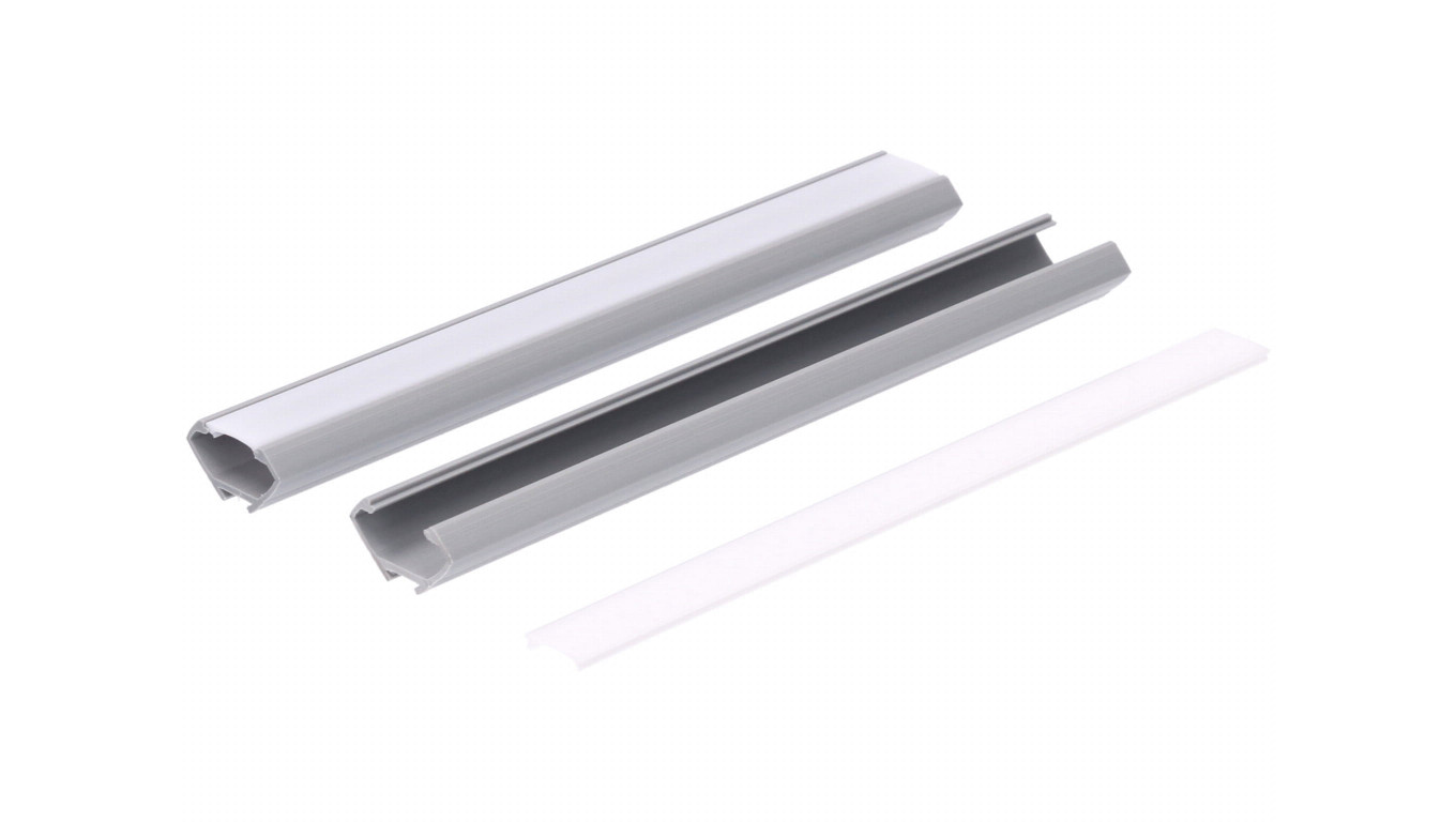 Profil led PCV Corner 22x12 2m szary ML
