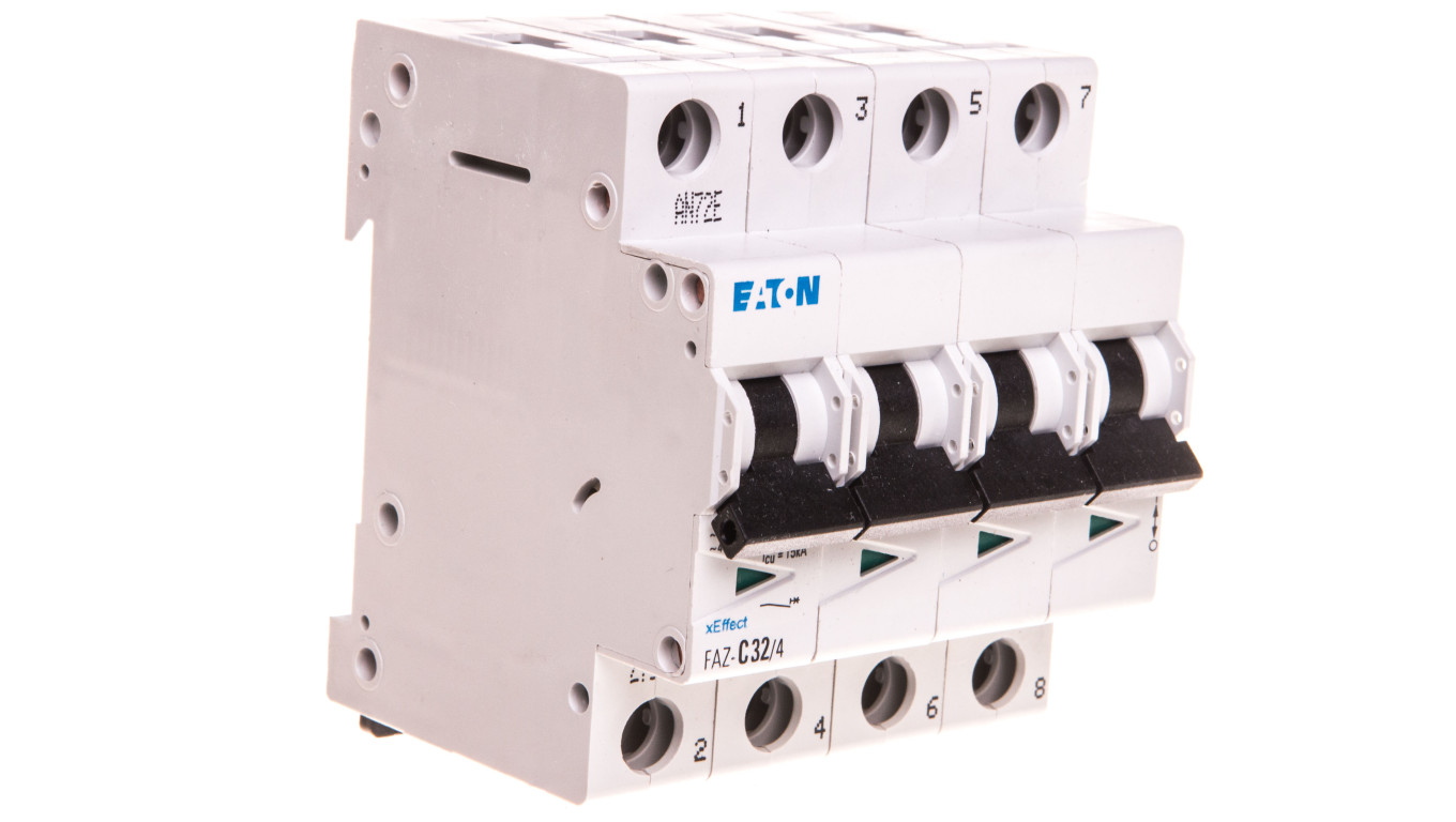 Wyłącznik nadprądowy 4P C 32A 15kA AC FAZ C32/4 279064