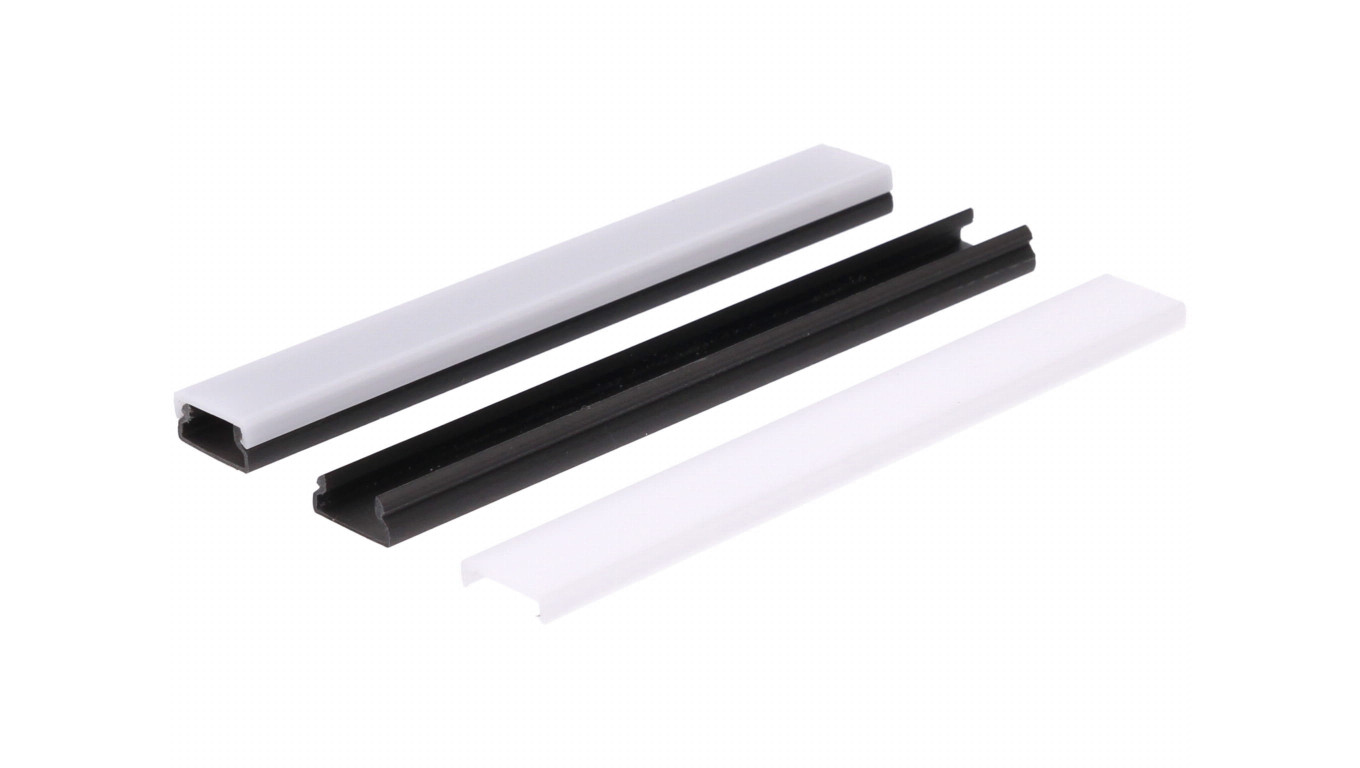 Profil led PCV Max 20x10 2m czarny ML