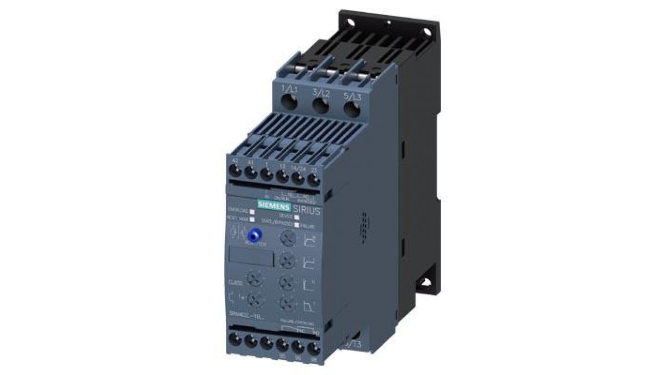 Softstart 3‑fazowy 200‑480VAC 80A 45kW/400V Uc=110‑230V AC/DC S3 3RW4046‑1BB14