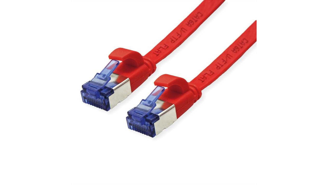 Patchkabel VALUE FTP, Cat.6A (Class EA), extra plat, rood, 0,5 m