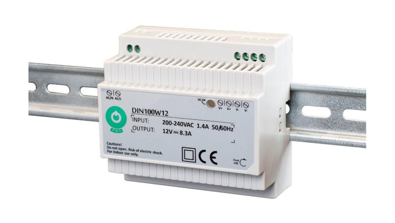 DIN100W24 Zasilacz na szynę DIN 100W 24V