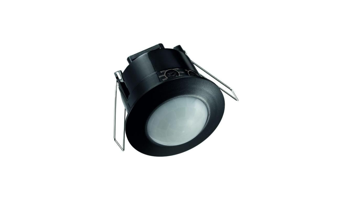 Czujnik ruchu PIR podtynkowy IP20 360 st. zasięg 6m 600W czarny CP-9C