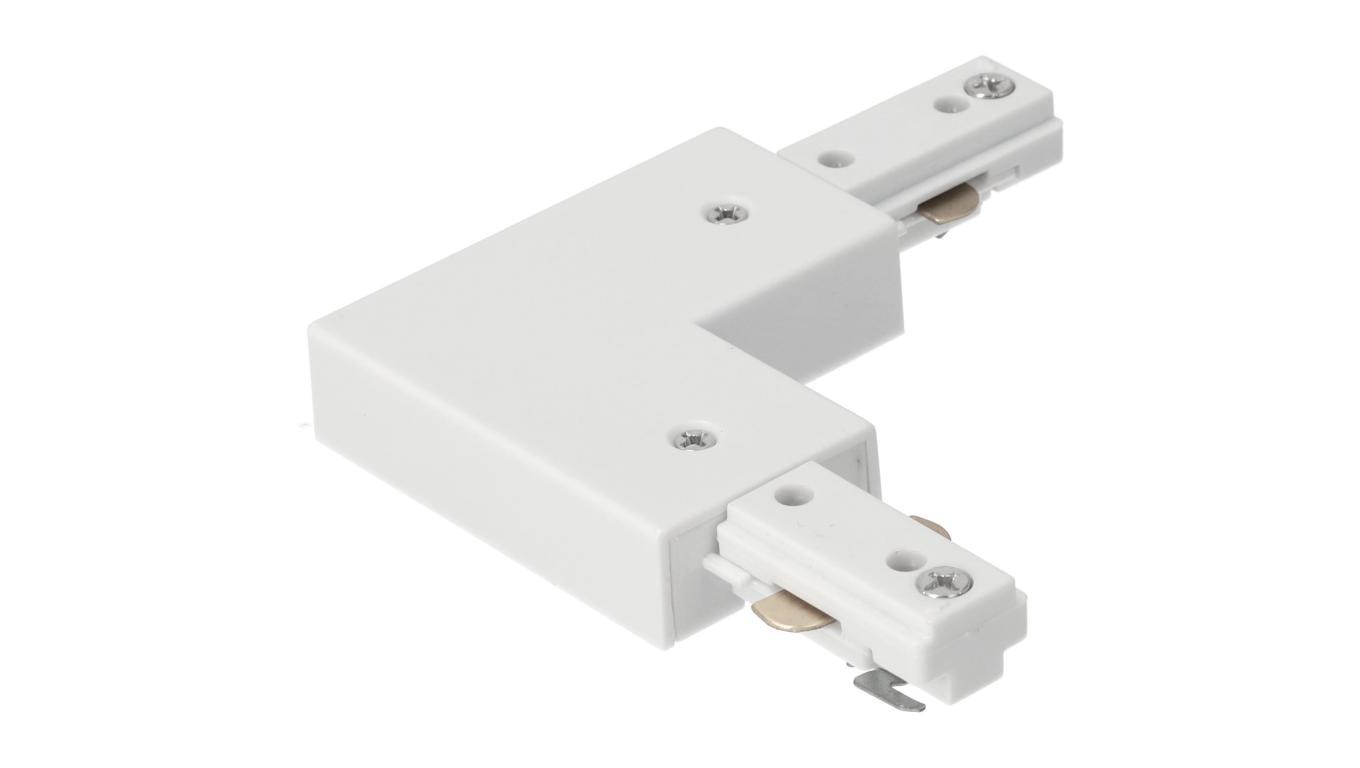 Łącznik L do szyny MEVA PRO L Connector White, biały EDO777515 EDO