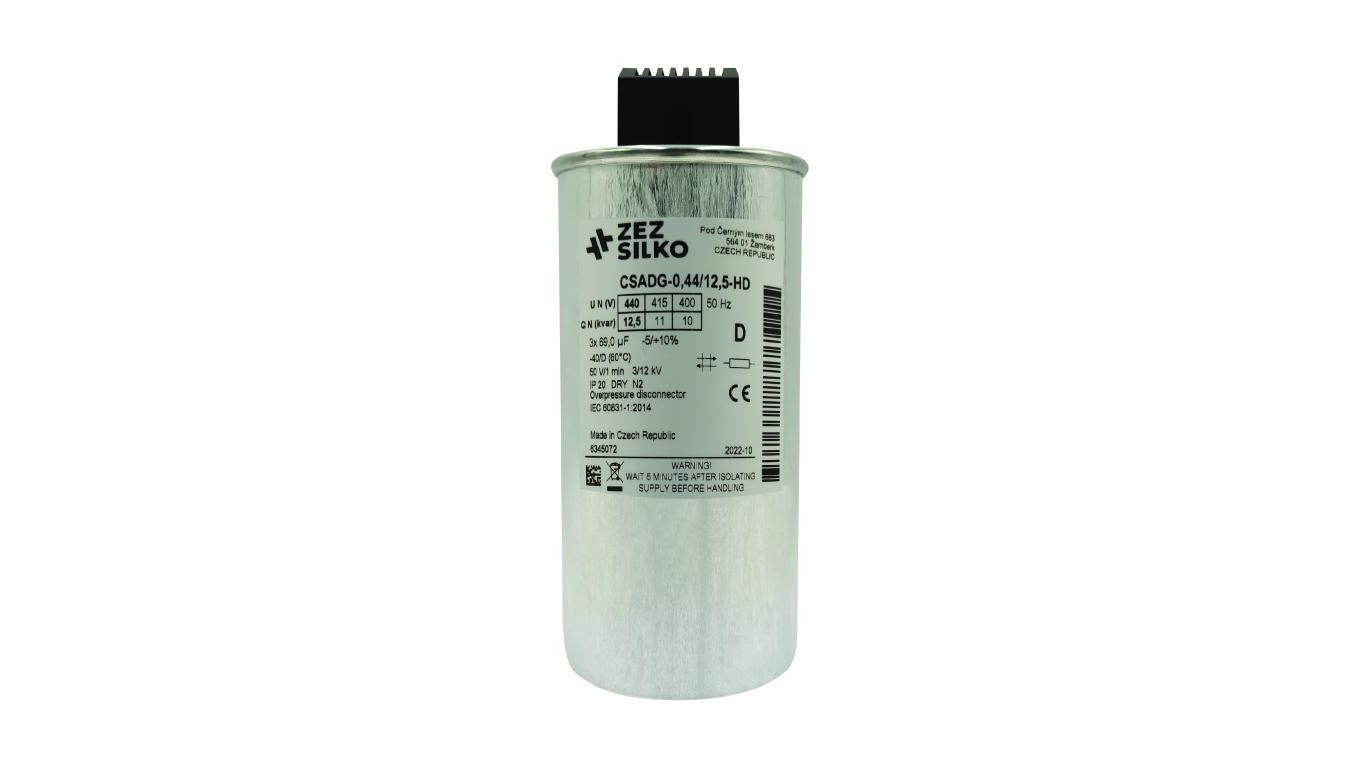Kondensator 12,5kvar 440V Cn=3x68,51µF In=3x16,42A