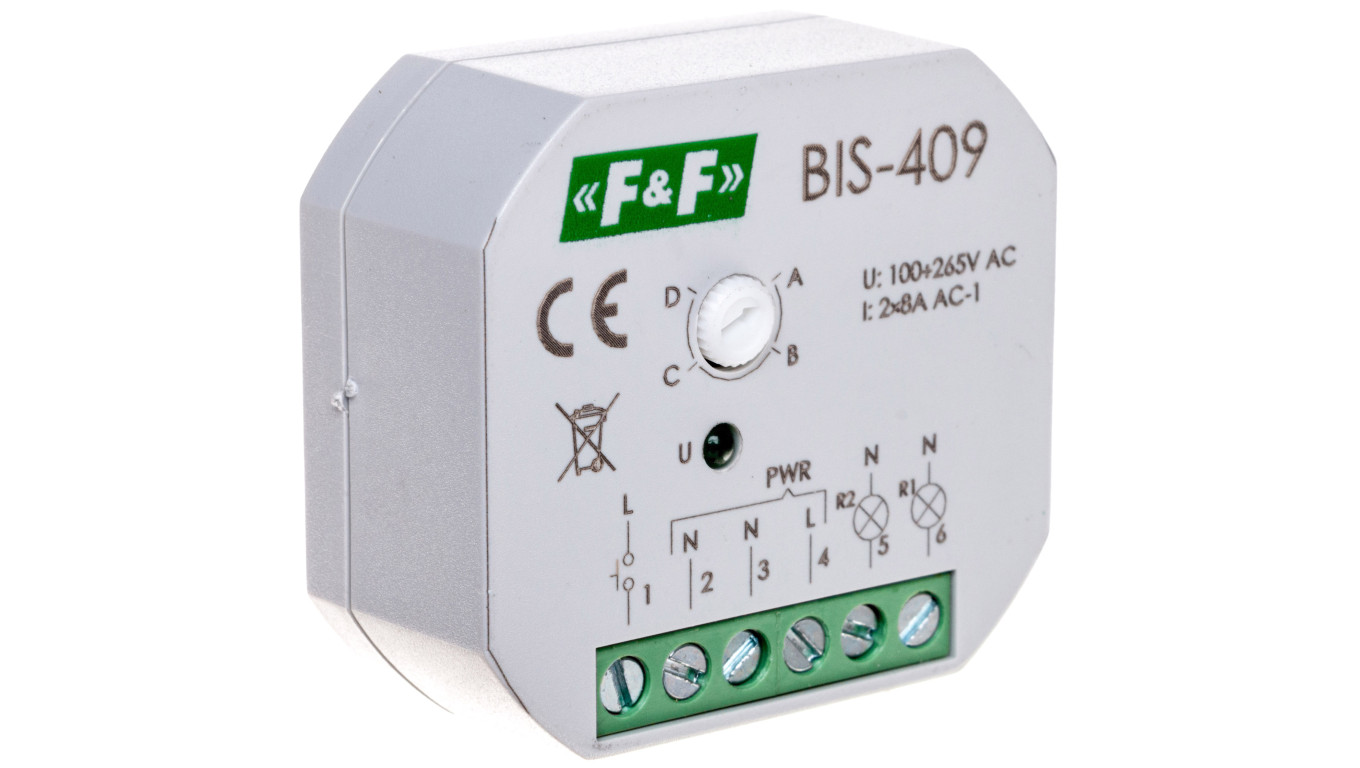 Przekaźnik bistabilny 2Z 8A 230V AC BIS-409