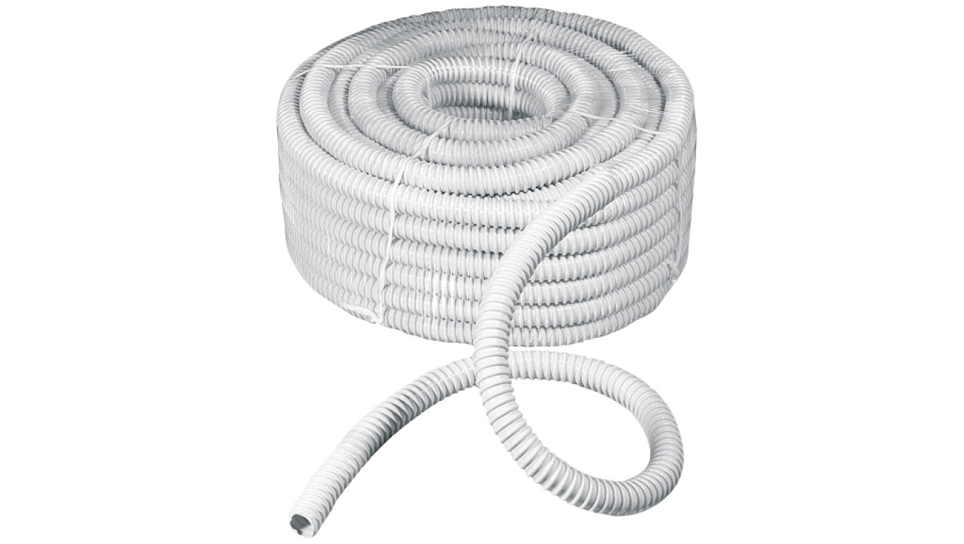 Rura spiralna wysokoelastyczna szara PVC fi8 ECGFE08 /30m/