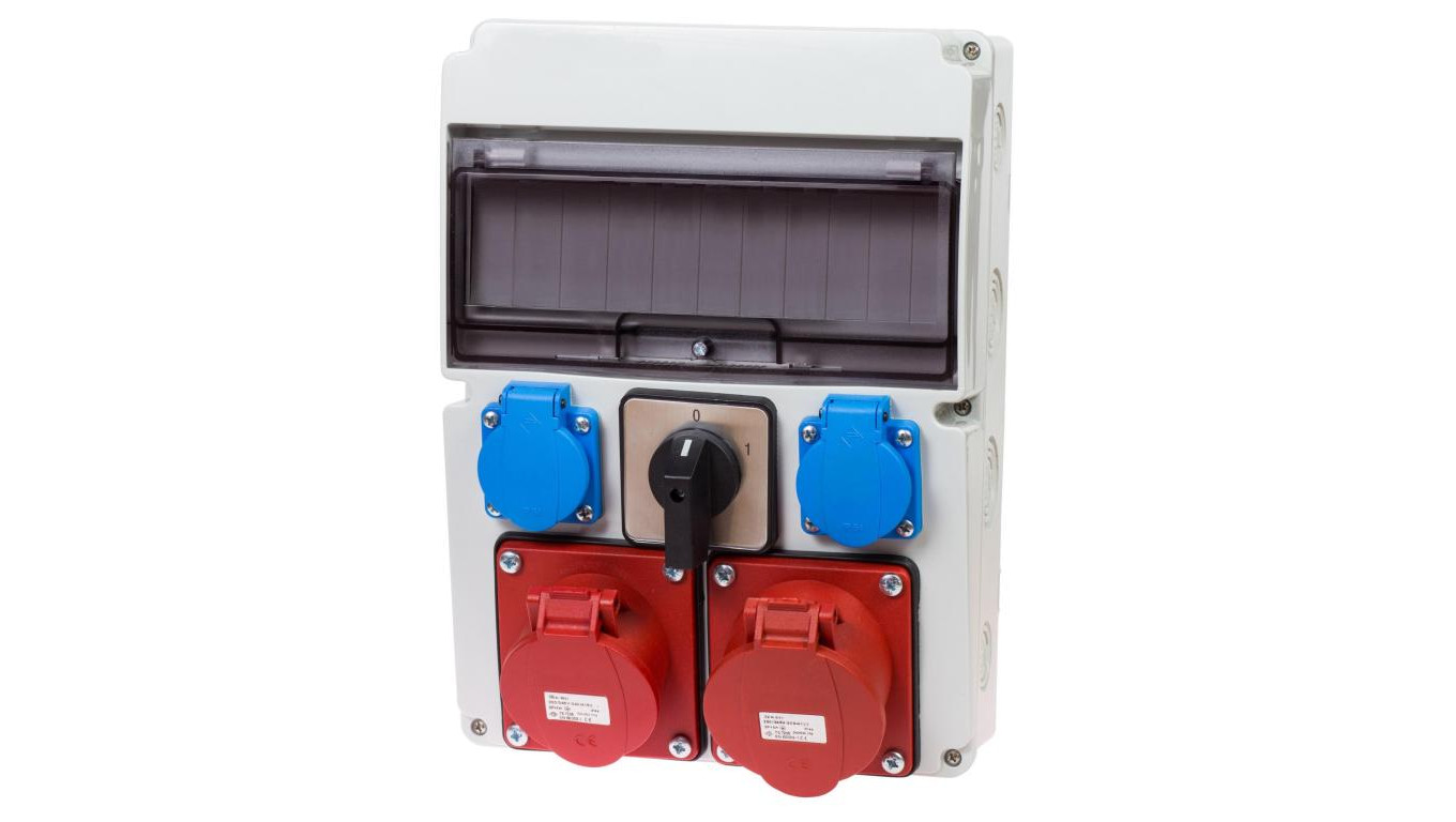 ROZDZIELNICA ROZDZIELNIA SKRZYNKA BUDOWLANA ELEKTRYCZNA Z WYŁĄCZNIKIEM 0-1 RSW01112