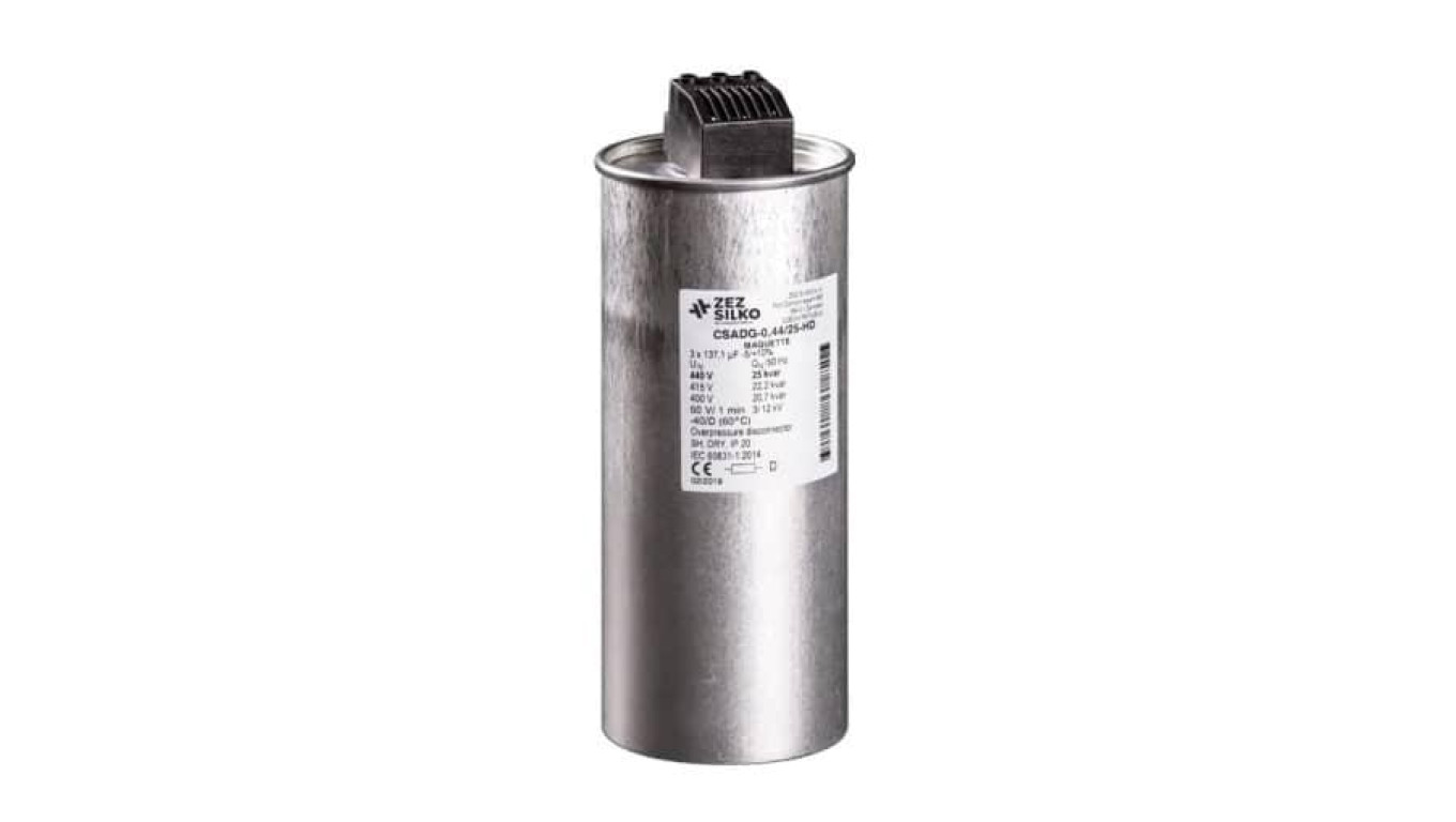 Kondensator 15kvar 440V Cn=3x82,21µF In=3x19,71A