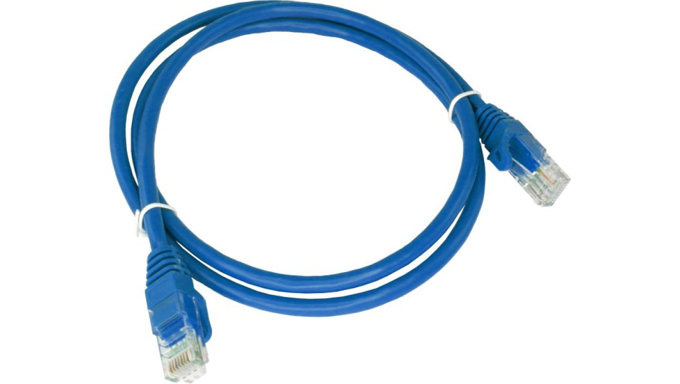 Patch-cord U/UTP kat.6A LSOH 0.25m niebieski KKU6ANIE0.25