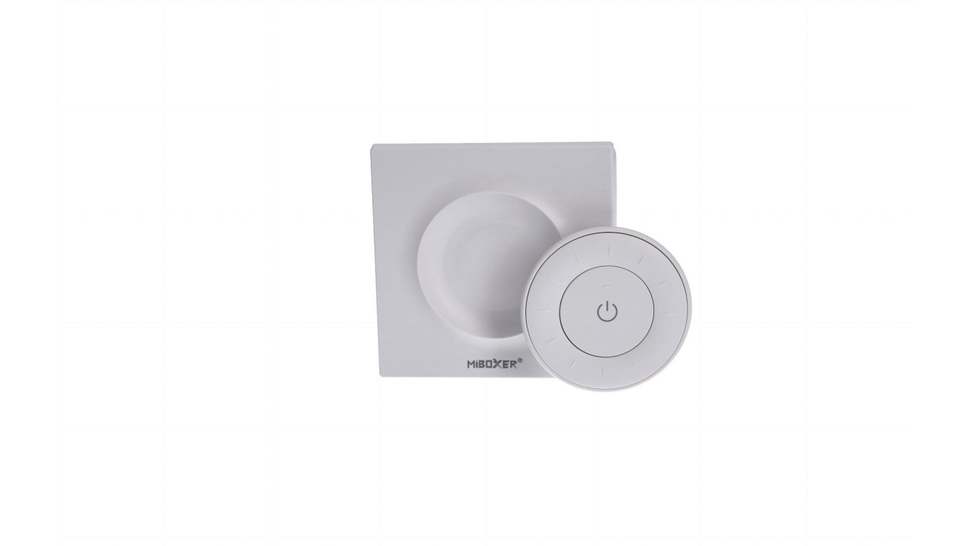 Panel MiLight 1strefa MONO+CCT biały bat ściemniacz okrągły naścienny K3