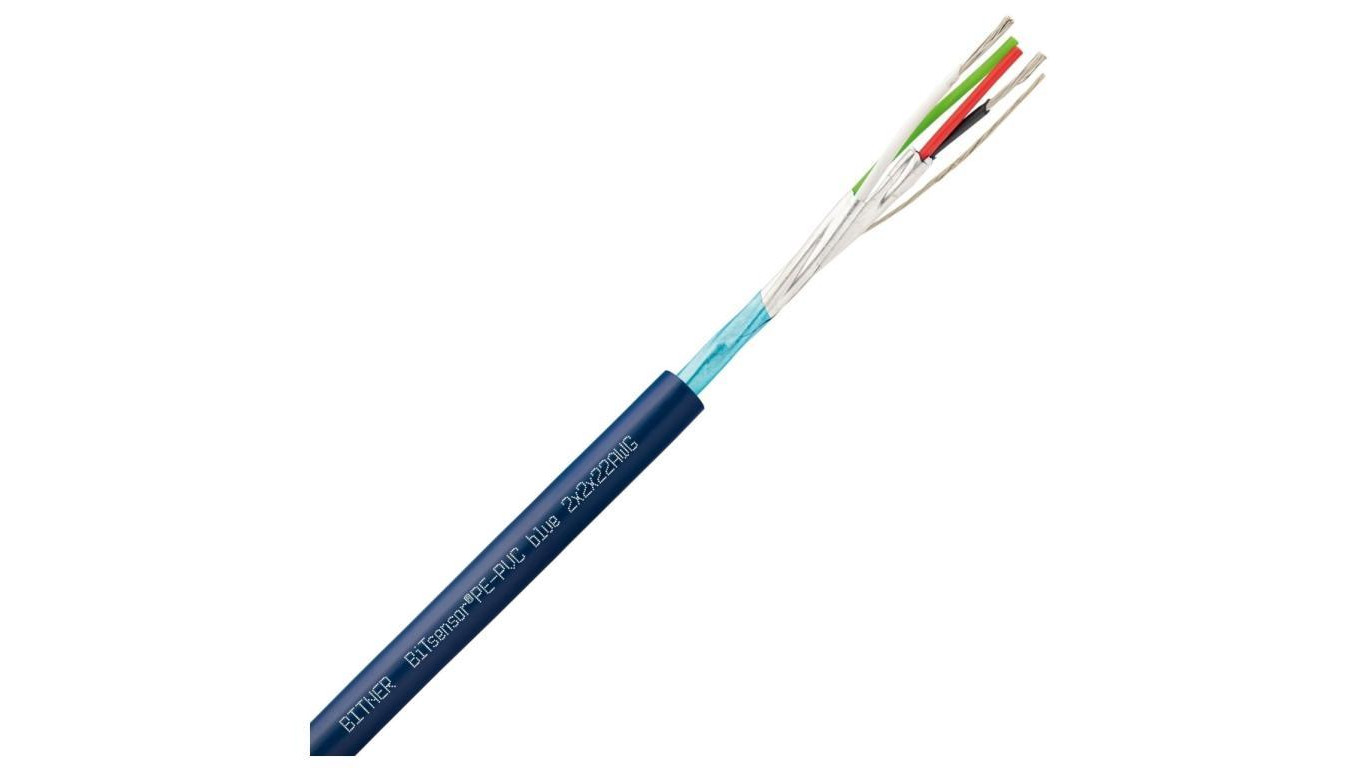 Kabel transmisyjny BiTsensor PE-PVC Eca do transmisji danych zewnętrzny do ziemi 2x2x0,34mm2 niebieski Bitner 100m
