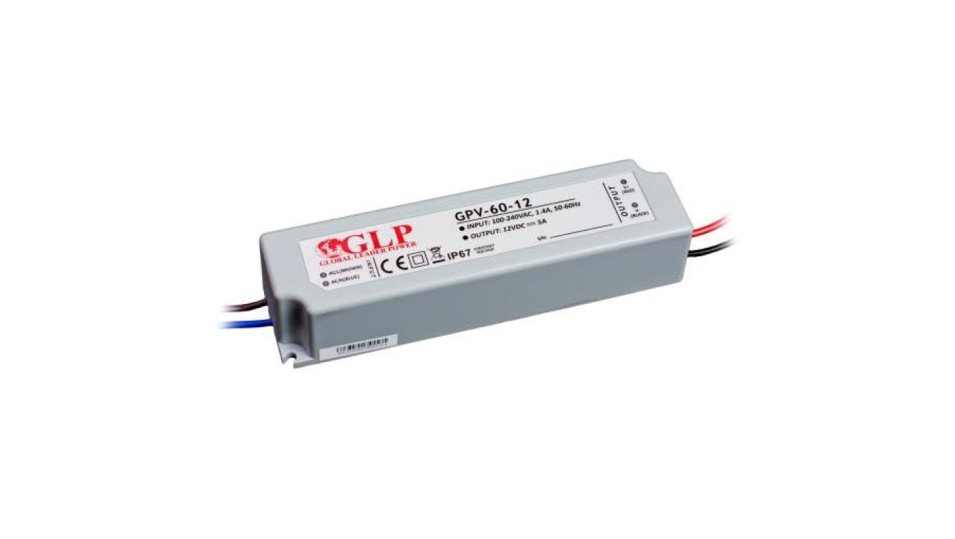 Zasilacz GPV 60W 12V DC ip67 gpv-60-12 led glp
