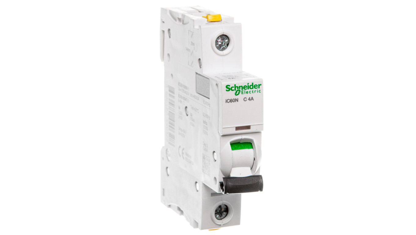 Wyłącznik nadprądowy 1P C 4A 6kA AC iC60N-C4 A9F04104